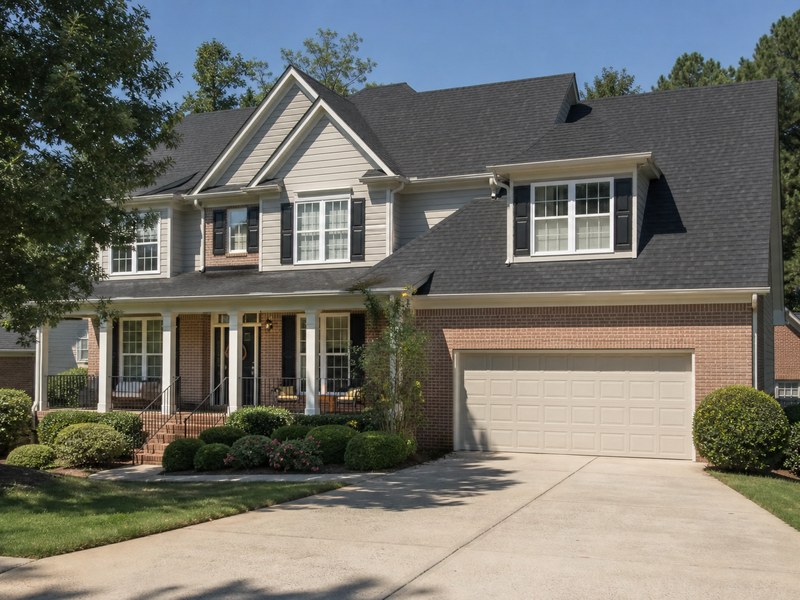 Single-family Atlanta home with new architectural shingle roof